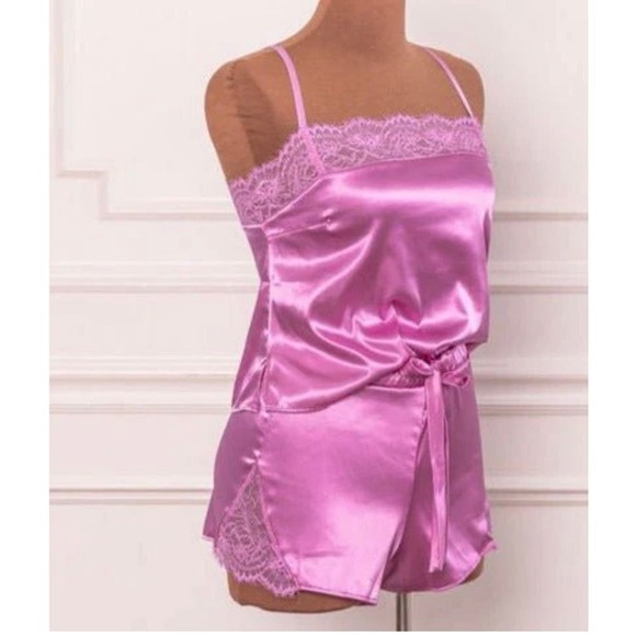 Mentionables Set- Satin/Lace Cami and Side Tie Panty Size 2x - Picture 11 of 11